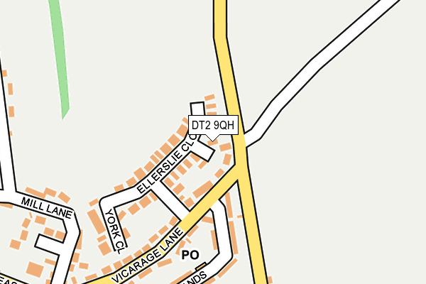 DT2 9QH map - OS OpenMap – Local (Ordnance Survey)