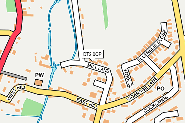 DT2 9QP map - OS OpenMap – Local (Ordnance Survey)