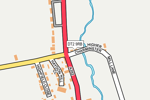 DT2 9RB map - OS OpenMap – Local (Ordnance Survey)