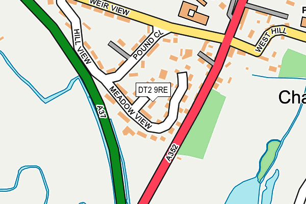 DT2 9RE map - OS OpenMap – Local (Ordnance Survey)