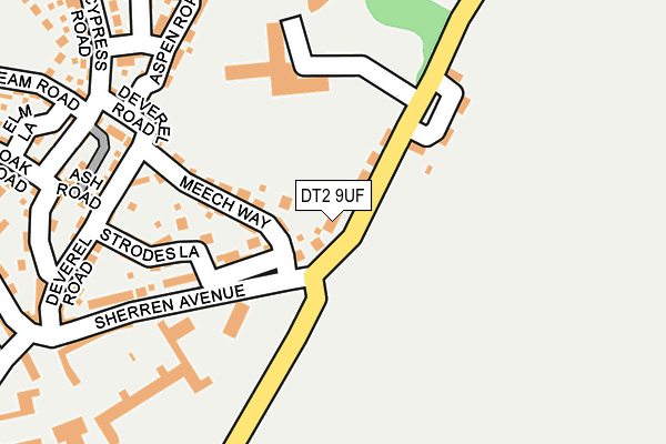 DT2 9UF map - OS OpenMap – Local (Ordnance Survey)