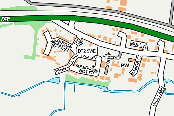 DT2 9WE map - OS OpenMap – Local (Ordnance Survey)