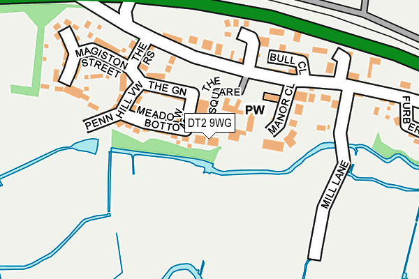 DT2 9WG map - OS OpenMap – Local (Ordnance Survey)