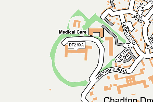DT2 9XA map - OS OpenMap – Local (Ordnance Survey)