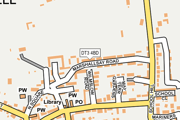 DT3 4BD map - OS OpenMap – Local (Ordnance Survey)