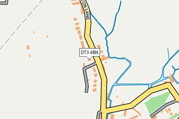 DT3 4BN map - OS OpenMap – Local (Ordnance Survey)