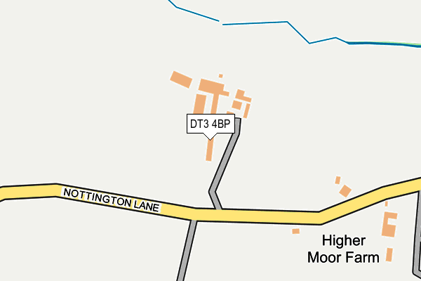 DT3 4BP map - OS OpenMap – Local (Ordnance Survey)