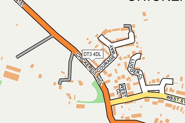 DT3 4DL map - OS OpenMap – Local (Ordnance Survey)