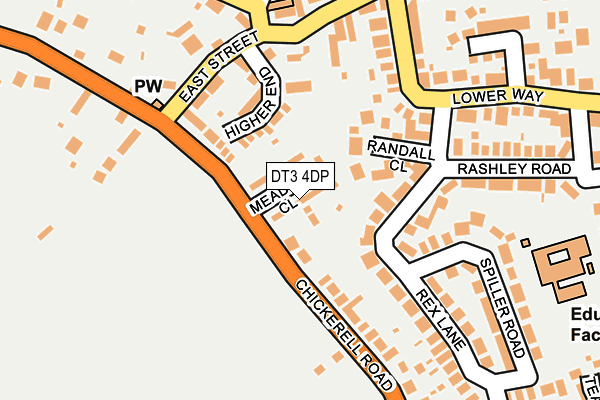 DT3 4DP map - OS OpenMap – Local (Ordnance Survey)