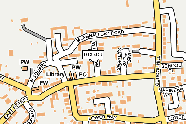 DT3 4DU map - OS OpenMap – Local (Ordnance Survey)