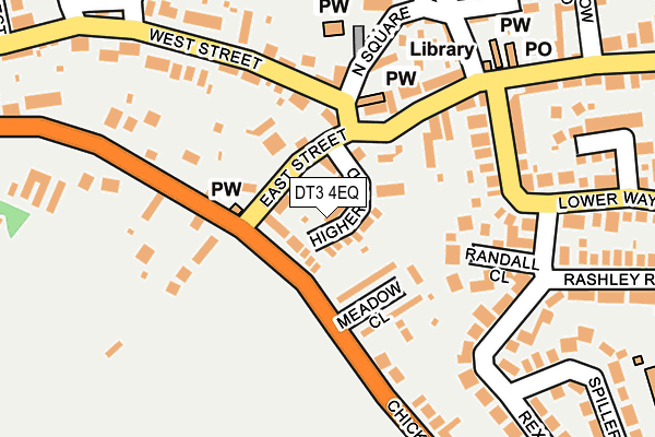 DT3 4EQ map - OS OpenMap – Local (Ordnance Survey)