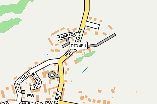 DT3 4EU map - OS OpenMap – Local (Ordnance Survey)