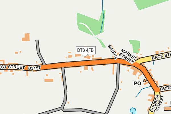 DT3 4FB map - OS OpenMap – Local (Ordnance Survey)