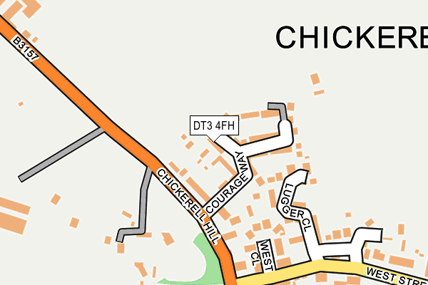 DT3 4FH map - OS OpenMap – Local (Ordnance Survey)