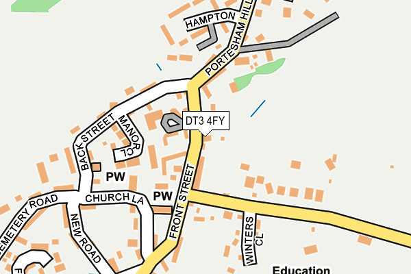 DT3 4FY map - OS OpenMap – Local (Ordnance Survey)