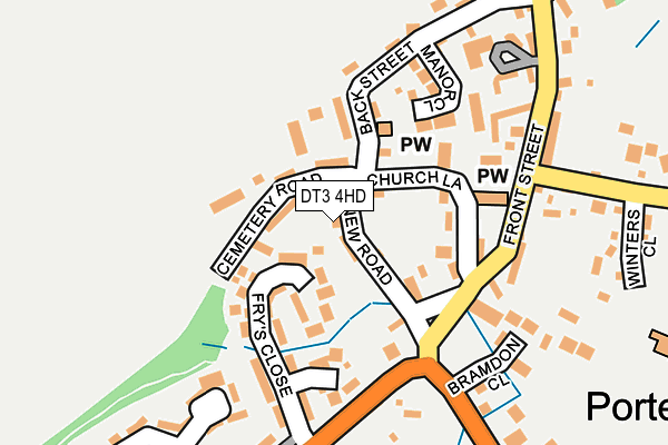 DT3 4HD map - OS OpenMap – Local (Ordnance Survey)