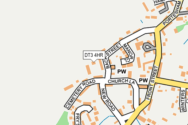 DT3 4HR map - OS OpenMap – Local (Ordnance Survey)