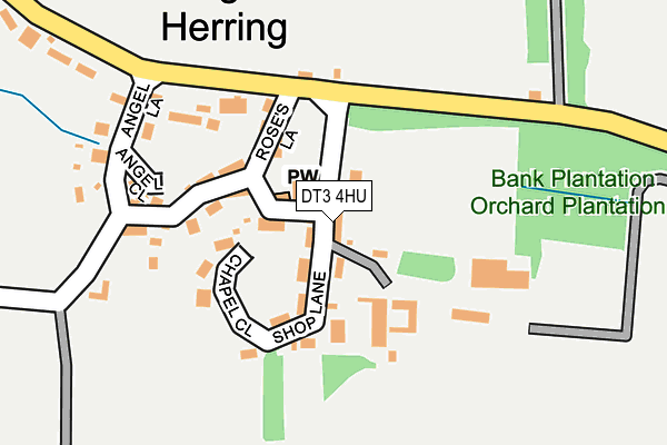 DT3 4HU map - OS OpenMap – Local (Ordnance Survey)
