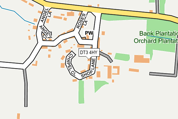 DT3 4HY map - OS OpenMap – Local (Ordnance Survey)