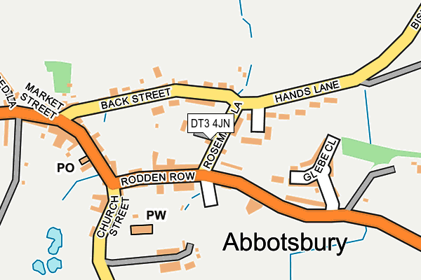 DT3 4JN map - OS OpenMap – Local (Ordnance Survey)