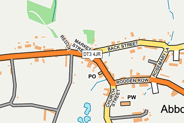 DT3 4JR map - OS OpenMap – Local (Ordnance Survey)