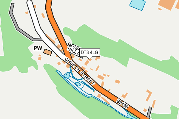 DT3 4LG map - OS OpenMap – Local (Ordnance Survey)