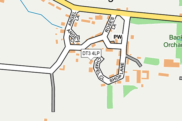 DT3 4LP map - OS OpenMap – Local (Ordnance Survey)