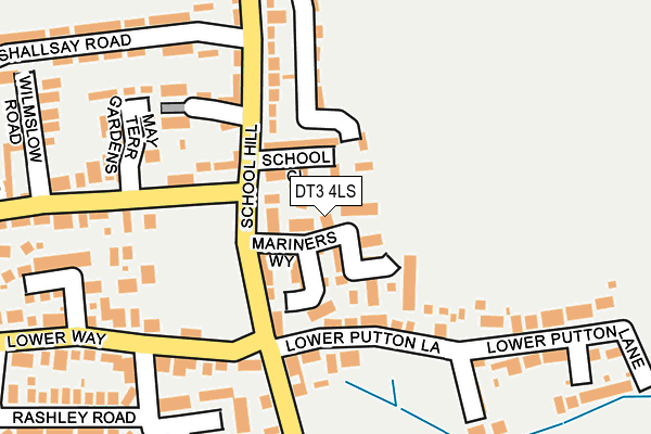 DT3 4LS map - OS OpenMap – Local (Ordnance Survey)