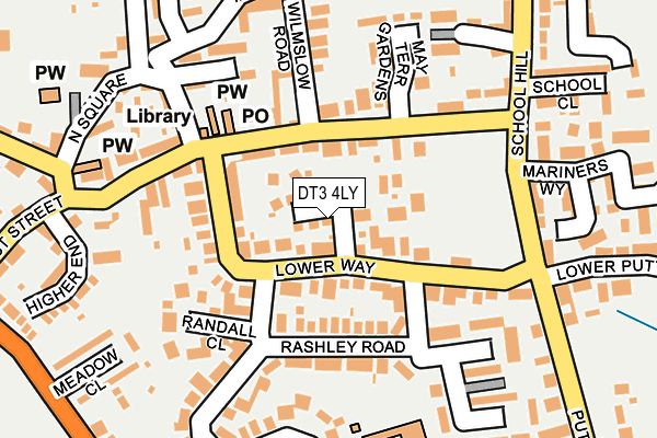 DT3 4LY map - OS OpenMap – Local (Ordnance Survey)