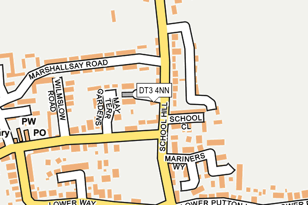 DT3 4NN map - OS OpenMap – Local (Ordnance Survey)