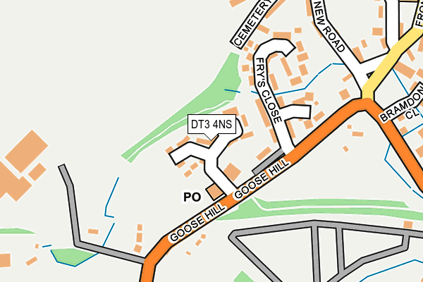 DT3 4NS map - OS OpenMap – Local (Ordnance Survey)