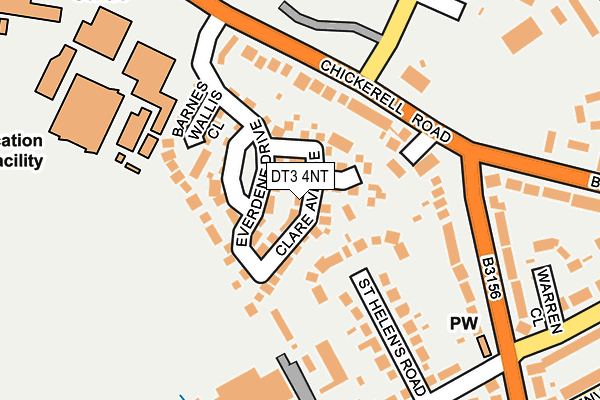 DT3 4NT map - OS OpenMap – Local (Ordnance Survey)