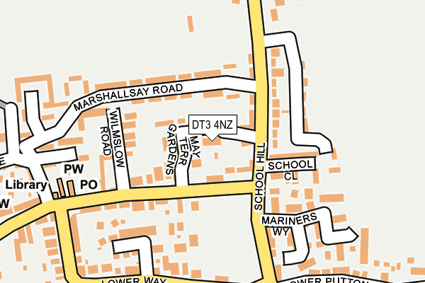 DT3 4NZ map - OS OpenMap – Local (Ordnance Survey)