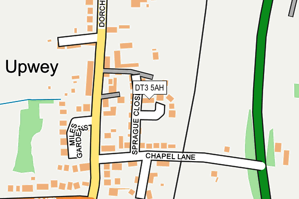 DT3 5AH map - OS OpenMap – Local (Ordnance Survey)