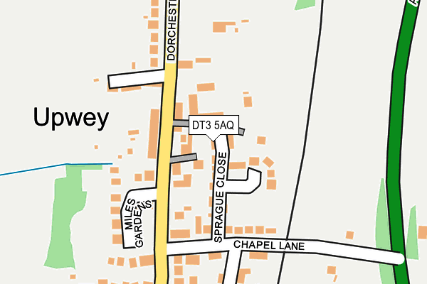 DT3 5AQ map - OS OpenMap – Local (Ordnance Survey)