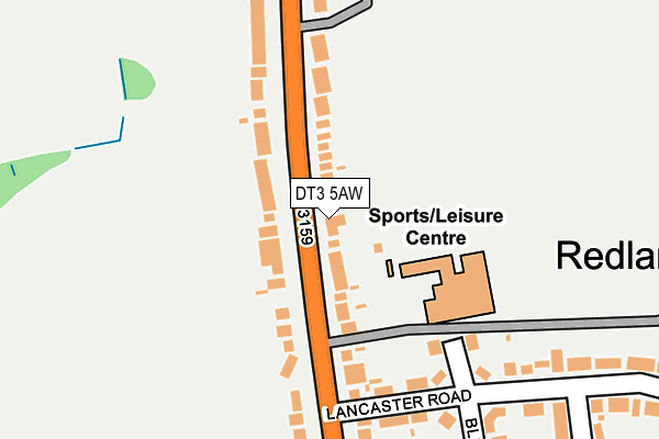 DT3 5AW map - OS OpenMap – Local (Ordnance Survey)