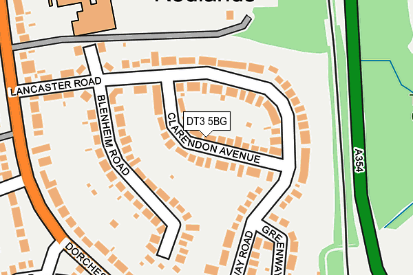 DT3 5BG map - OS OpenMap – Local (Ordnance Survey)