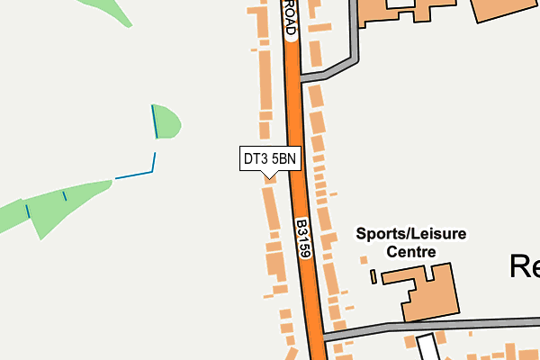 DT3 5BN map - OS OpenMap – Local (Ordnance Survey)