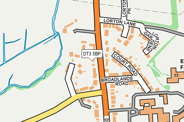 DT3 5BP map - OS OpenMap – Local (Ordnance Survey)