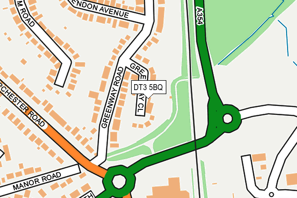 DT3 5BQ map - OS OpenMap – Local (Ordnance Survey)