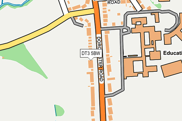 DT3 5BW map - OS OpenMap – Local (Ordnance Survey)