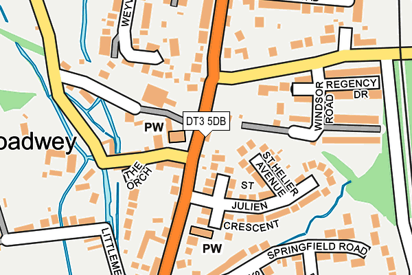 DT3 5DB map - OS OpenMap – Local (Ordnance Survey)