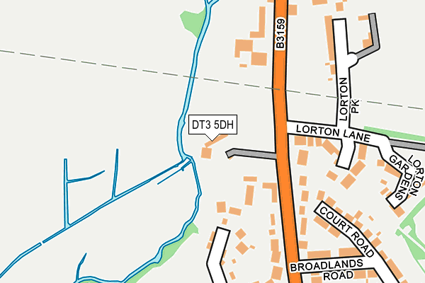 DT3 5DH map - OS OpenMap – Local (Ordnance Survey)