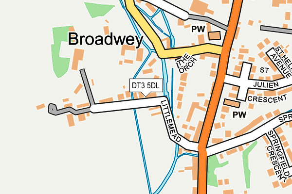DT3 5DL map - OS OpenMap – Local (Ordnance Survey)