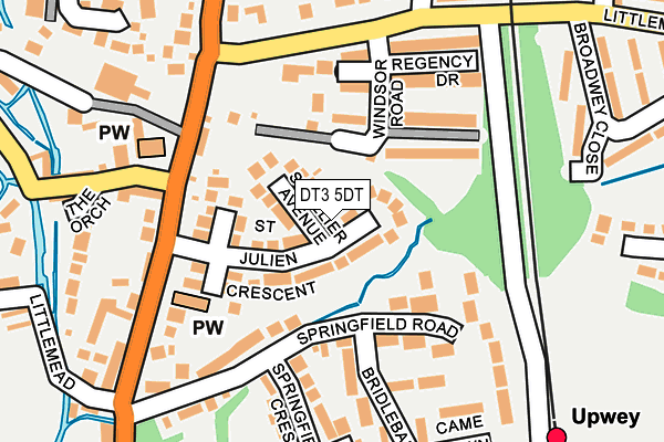 DT3 5DT map - OS OpenMap – Local (Ordnance Survey)