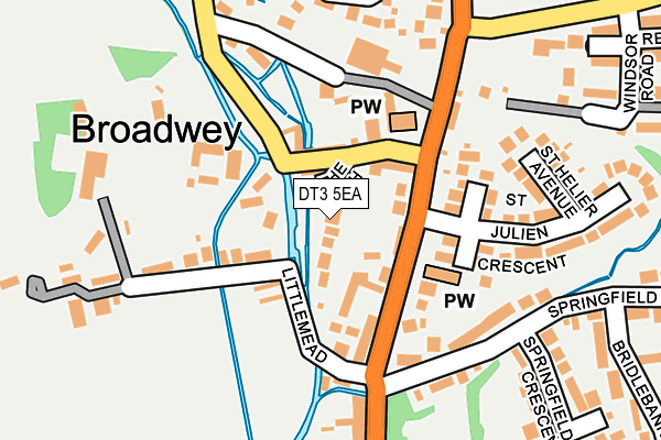 DT3 5EA map - OS OpenMap – Local (Ordnance Survey)