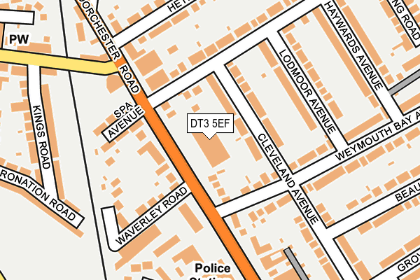 DT3 5EF map - OS OpenMap – Local (Ordnance Survey)