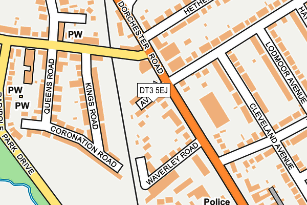 DT3 5EJ map - OS OpenMap – Local (Ordnance Survey)