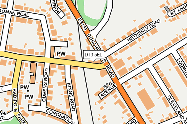 DT3 5EL map - OS OpenMap – Local (Ordnance Survey)