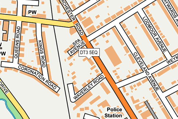 DT3 5EQ map - OS OpenMap – Local (Ordnance Survey)